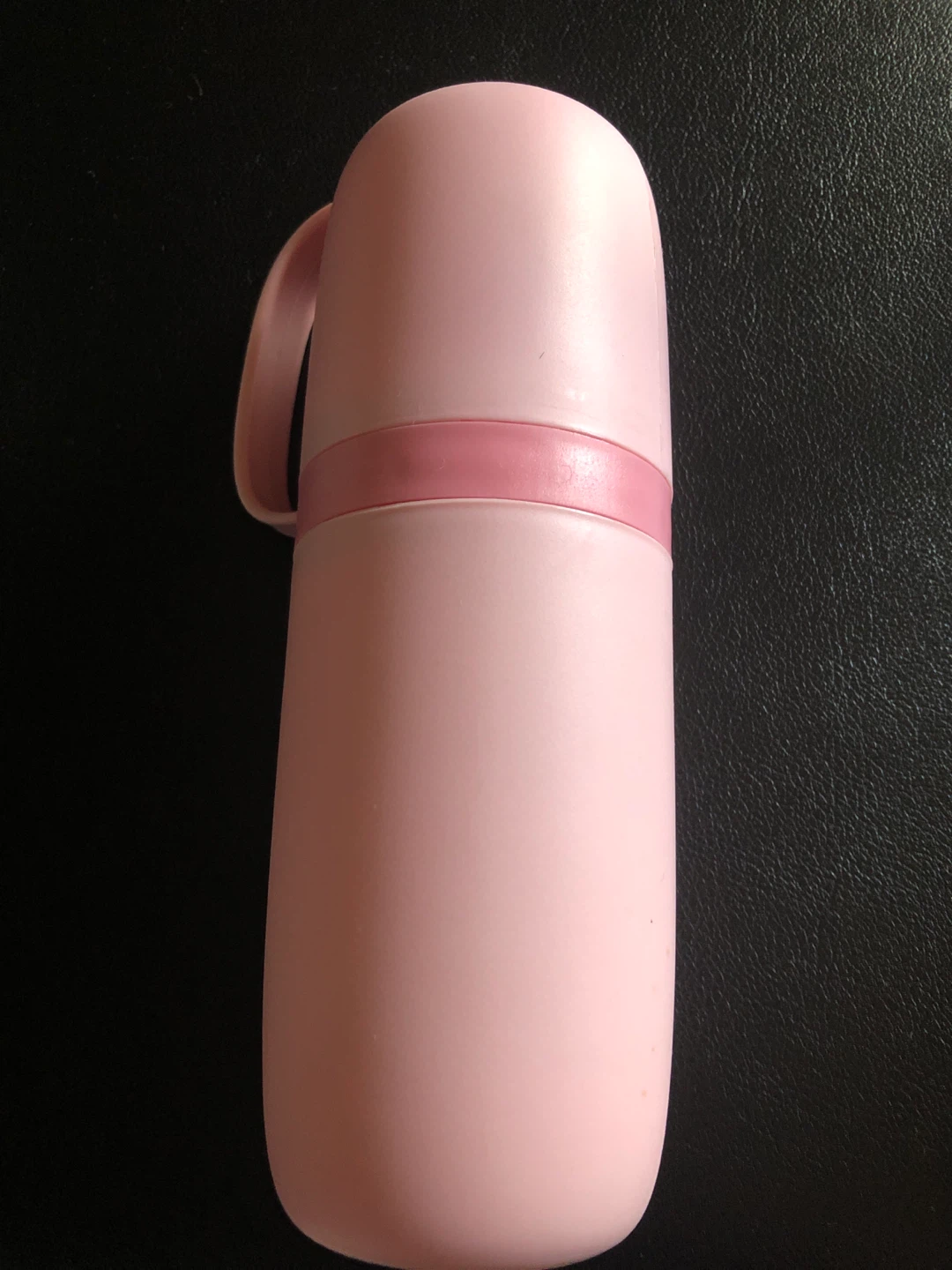 Pink Travel Toothbrush Holder with Cups