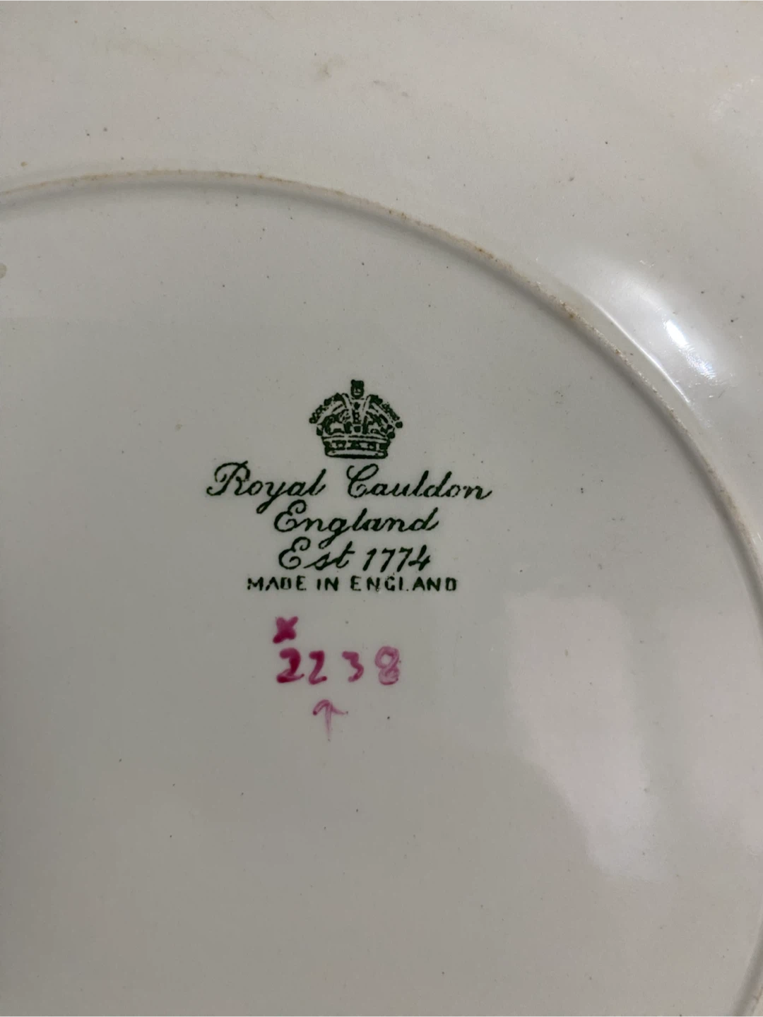 Rare Royal Cauldon Floral Plate - photo 2