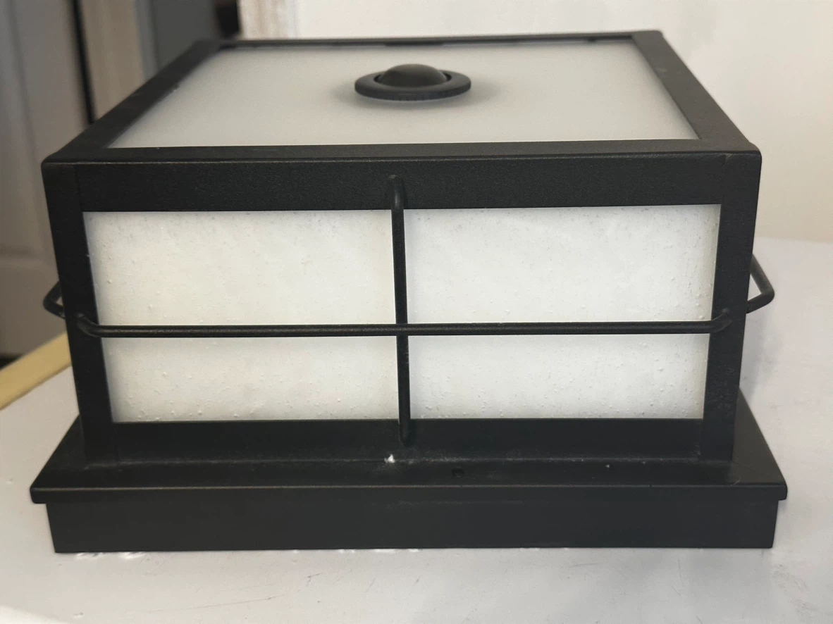 Black Outdoor Motion Sensor Flush Mount Light - photo 4