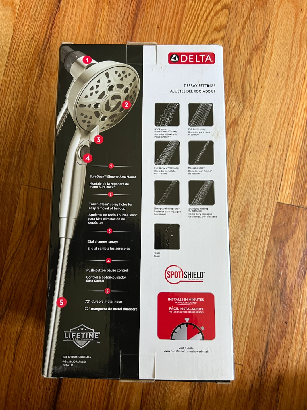 Delta 7-Spray Hand Shower with SureDock - photo 4