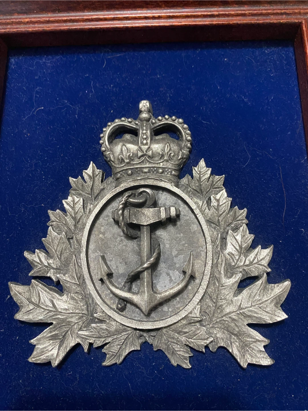 Framed Pewter Badge