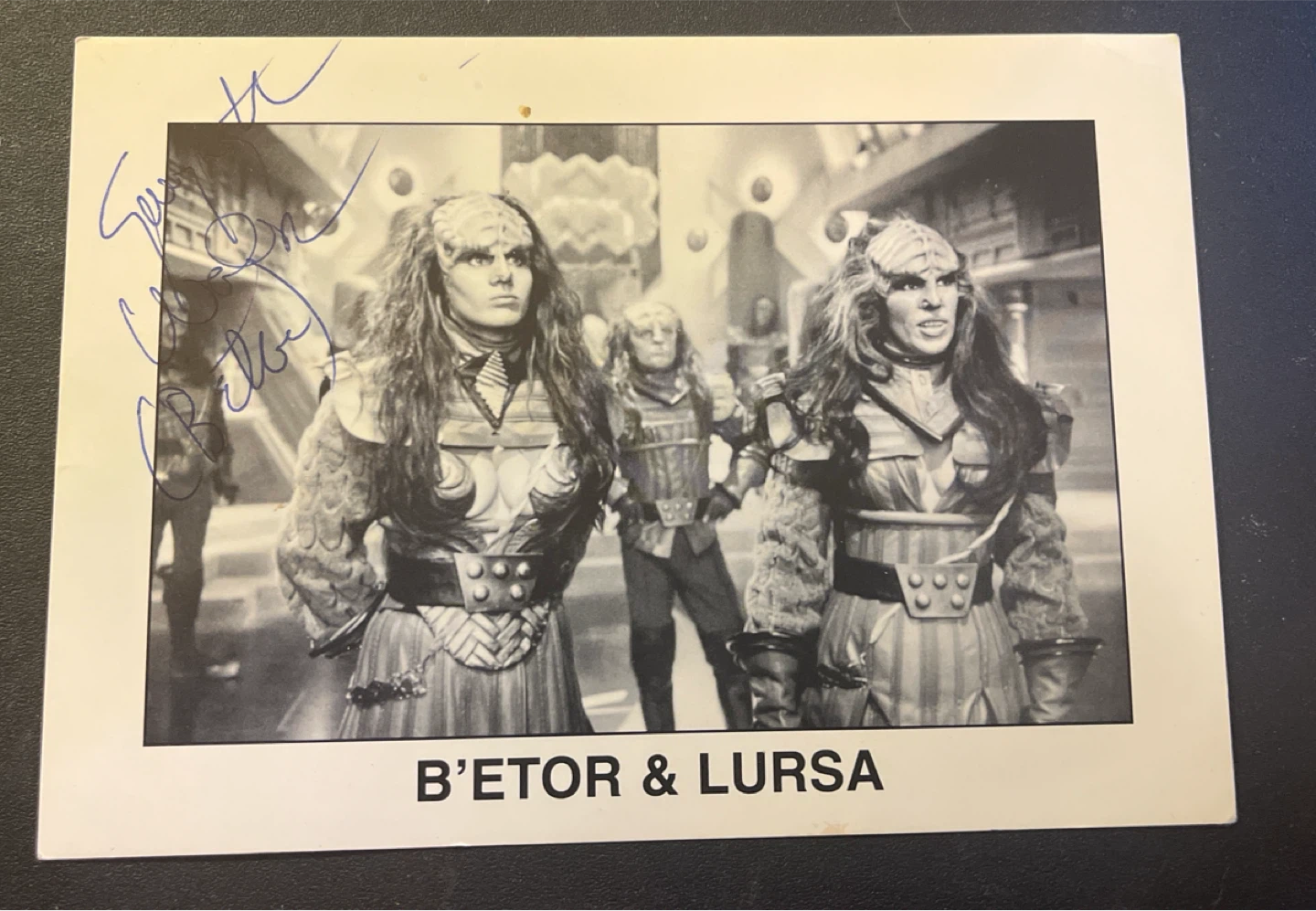Autographed Star Trek B'etor Photo