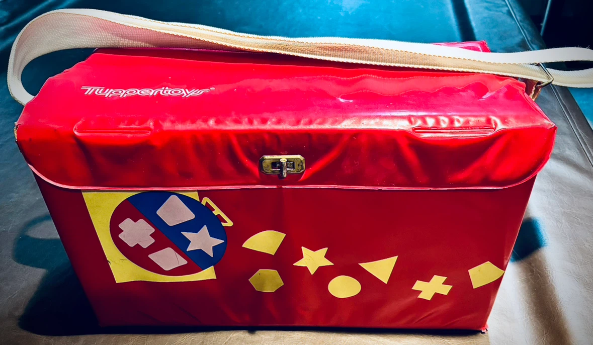 80’s Vintage Tuppertoys Cooler Insulated Bag with Shoulder Strap