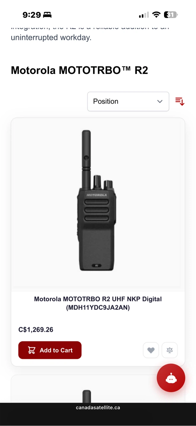 Motorola MOTOTRBO R2 UHF Digital Two-Way Radio - photo 2