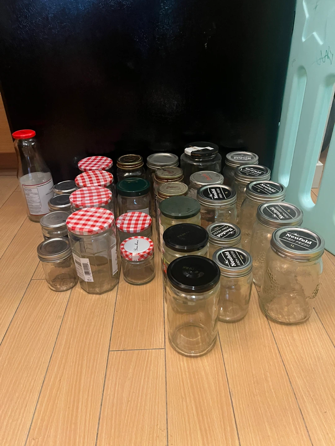Assorted Glass Jars and Bottles