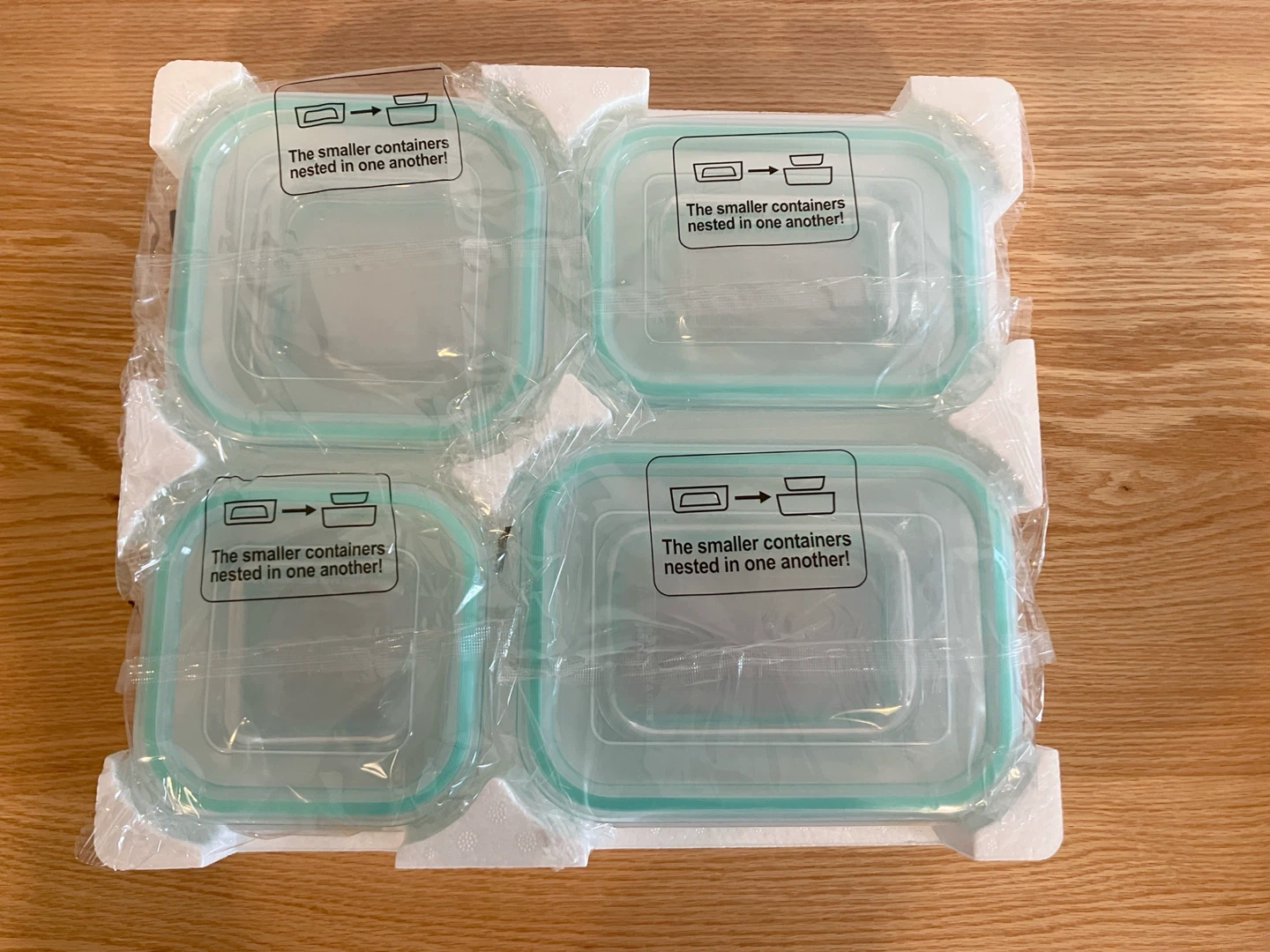 8 Pack Glass Food Storage Containers with Lids - photo 3