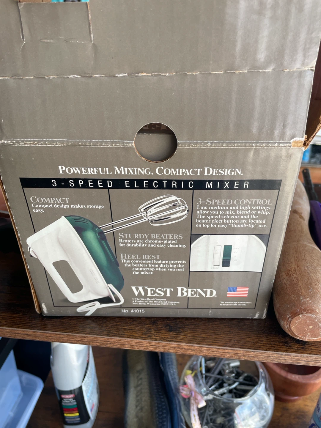 West Bend 3-Speed Electric Mixer - photo 2