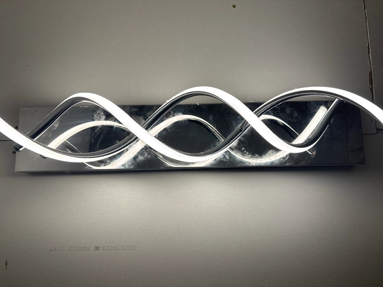 Modern Swirl LED Vanity Light Fixture