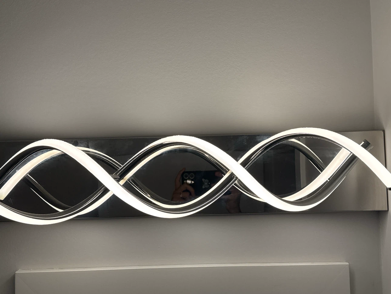 Modern Swirl LED Vanity Light Fixture - photo 2