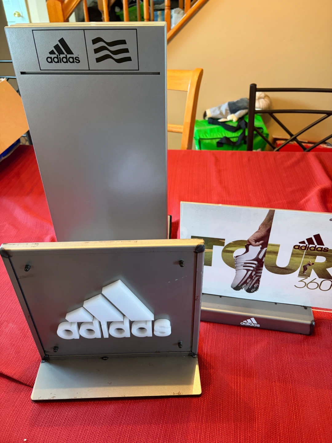 Adidas promotional shoe displays