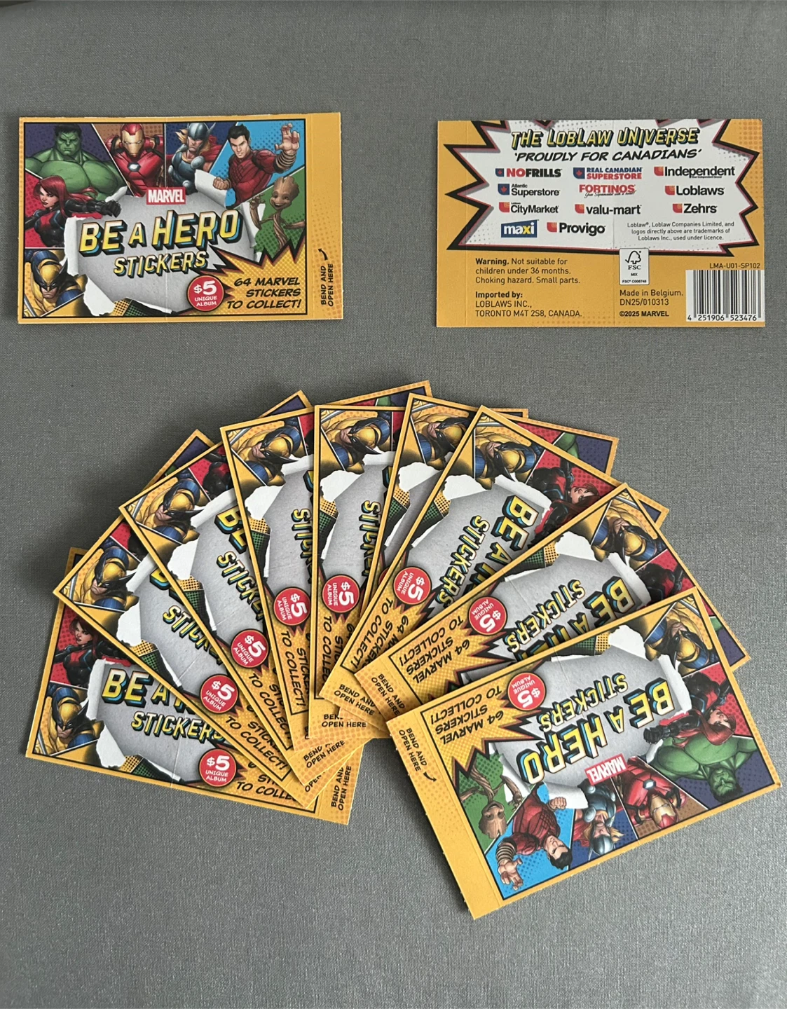 Marvel Be a Hero Stickers