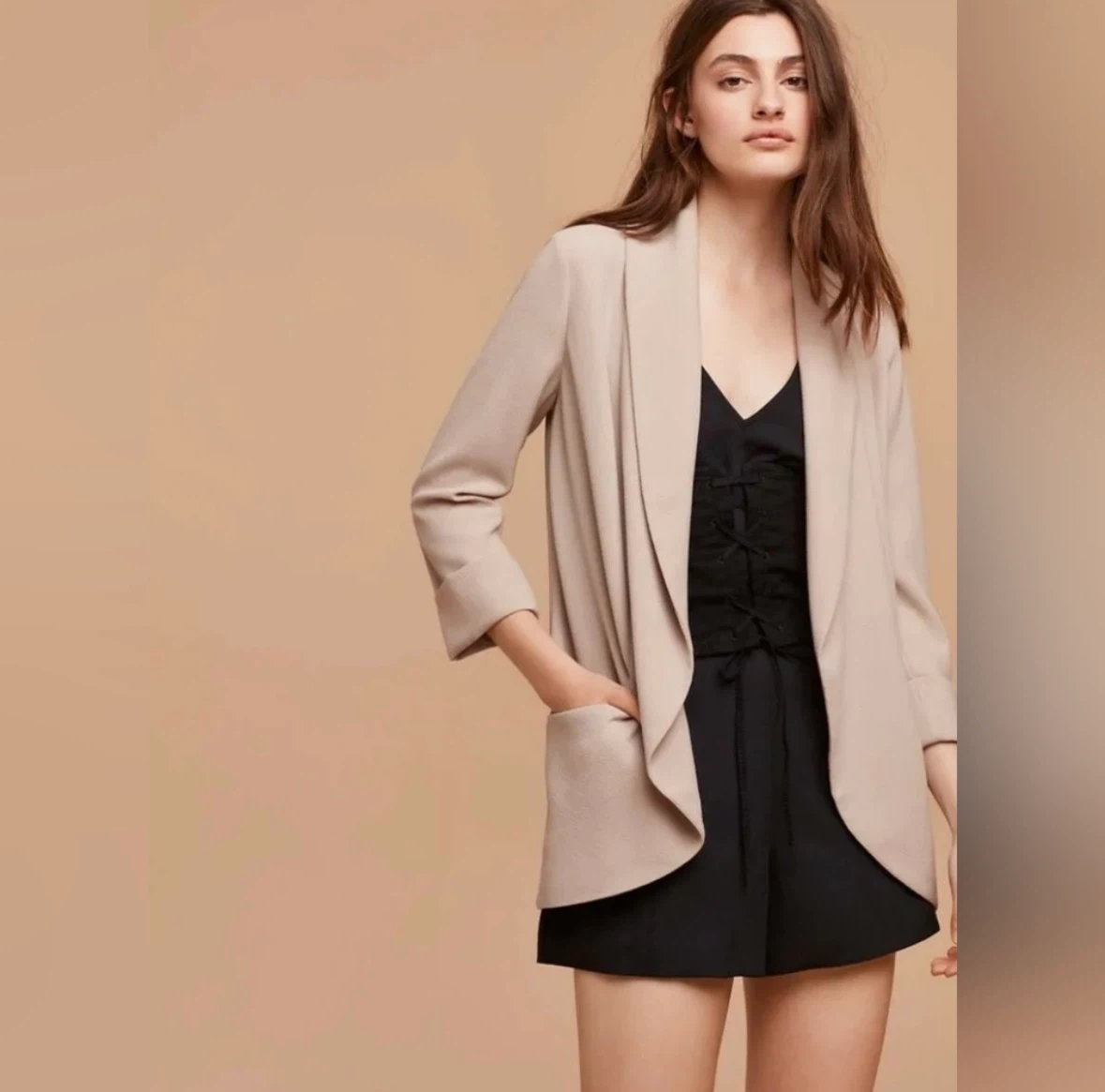 Like new Aritzia Wilfred Chevalier Relaxed Crepe Blazer