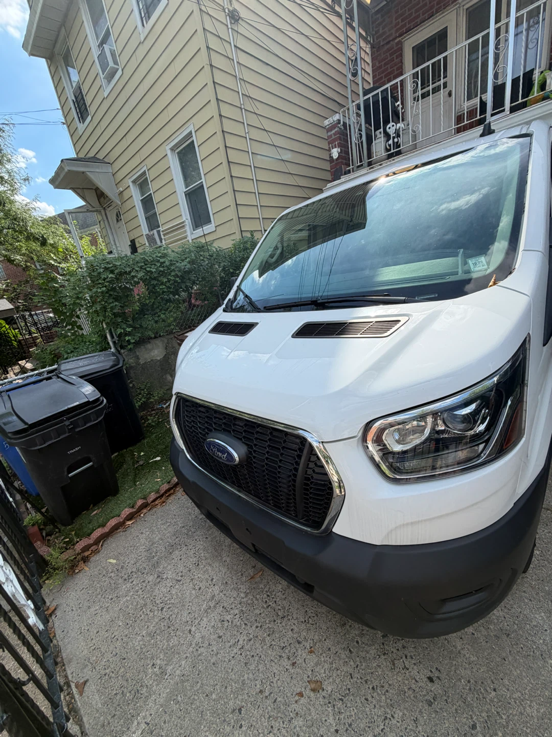 White Ford Transit 250 Cargo Van - photo 2