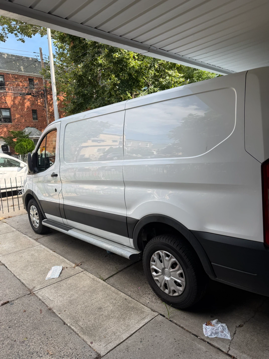 White Ford Transit 250 Cargo Van - photo 4