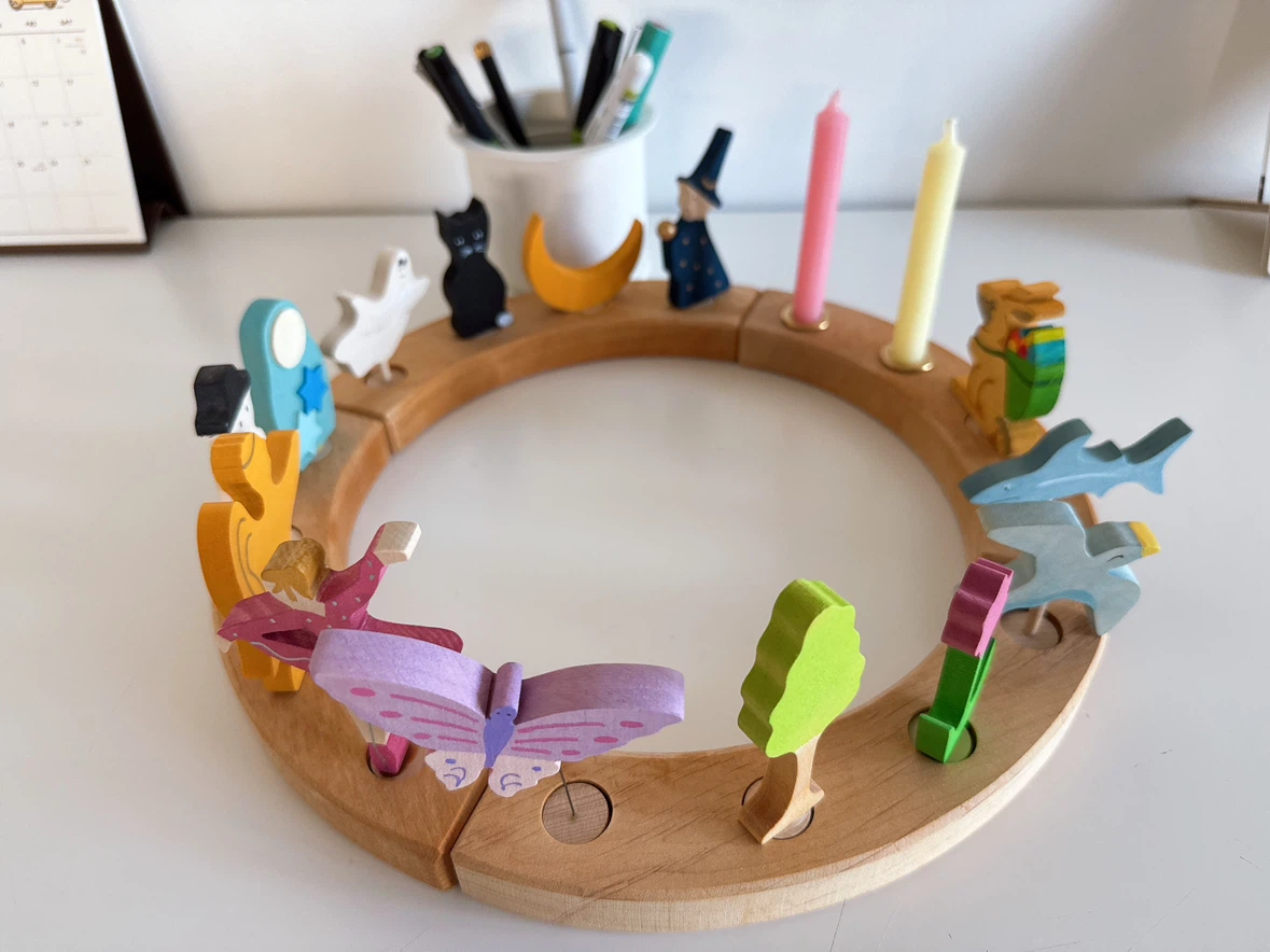Grimm’s Wooden Birthday Ring with Figurines