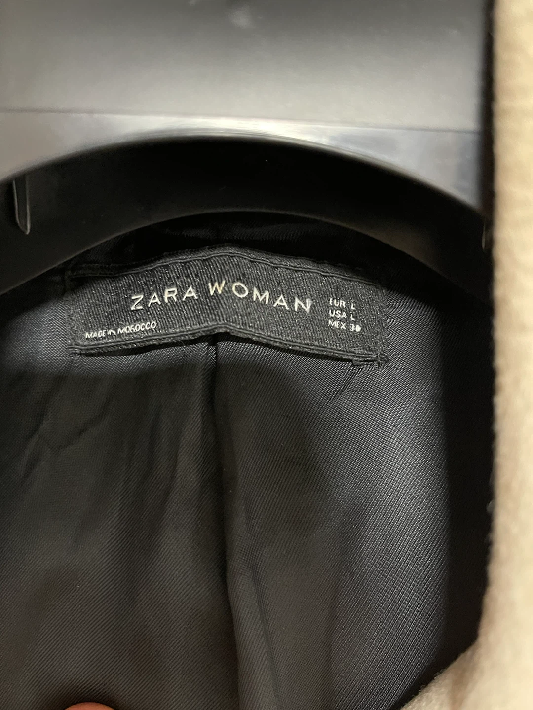 ZARA WOMAN Beige Wool Blend Coat - photo 4