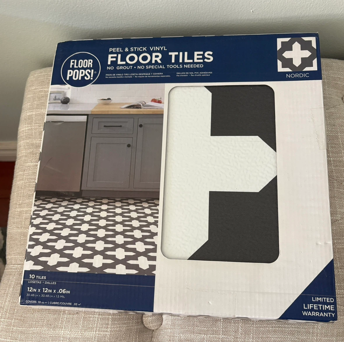 Floor Pops! Peel & Stick Vinyl Floor Tiles