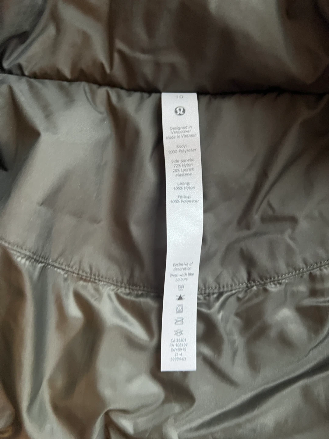 Women’s Lululemon Down Fill Jacket - photo 2