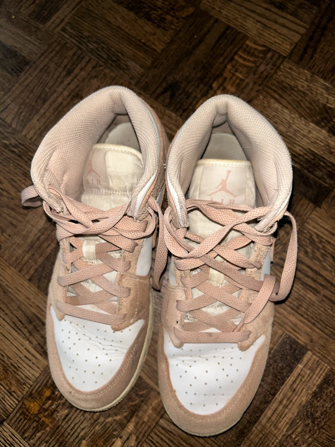 Air Jordan 1 Sneakers – Pink/White – Great Condition – Size 7