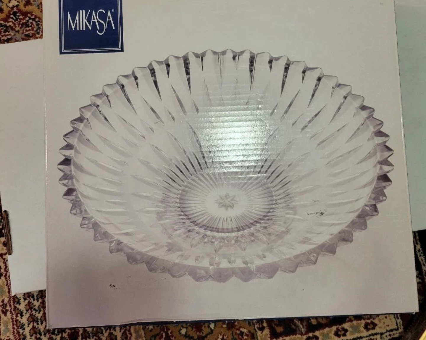 Beautiful Mikasa Diamond crystal bowl - photo 3