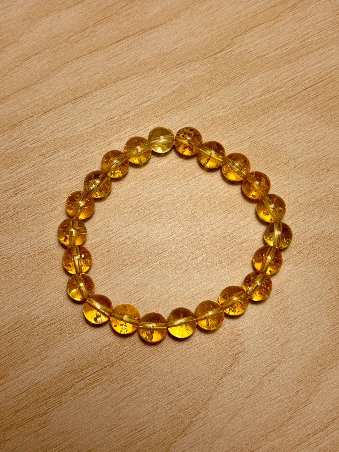 Crackled Citrine Bracelet - Beautiful Sun-like Glow