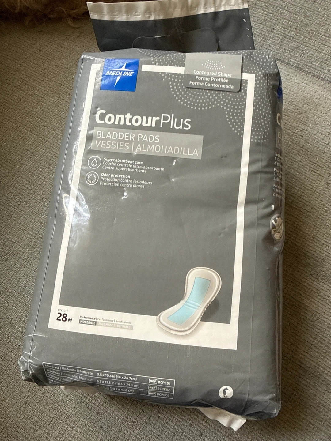 Medline ContourPlus Bladder Pads 28 Count