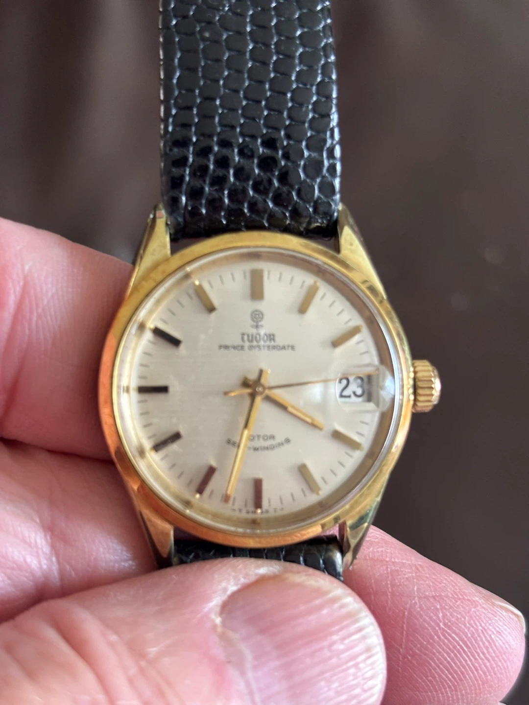 Tudor Prince Oyster date Rolex Gold Tone Watch - photo 2