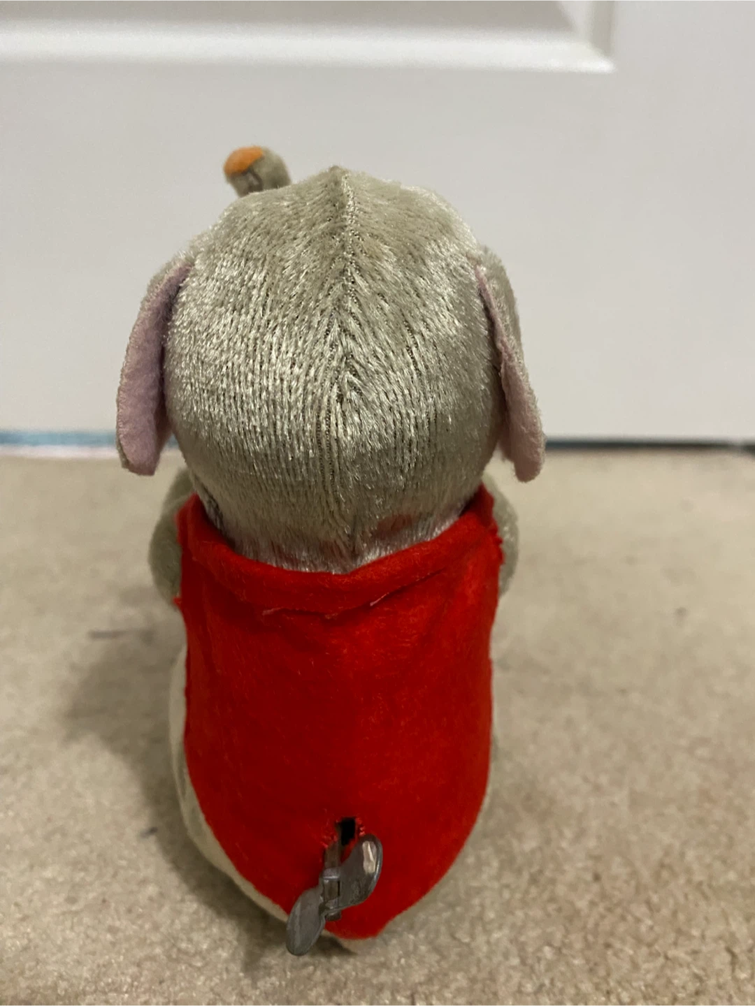 Vintage Plush and Tin Drumming Elephant - photo 2