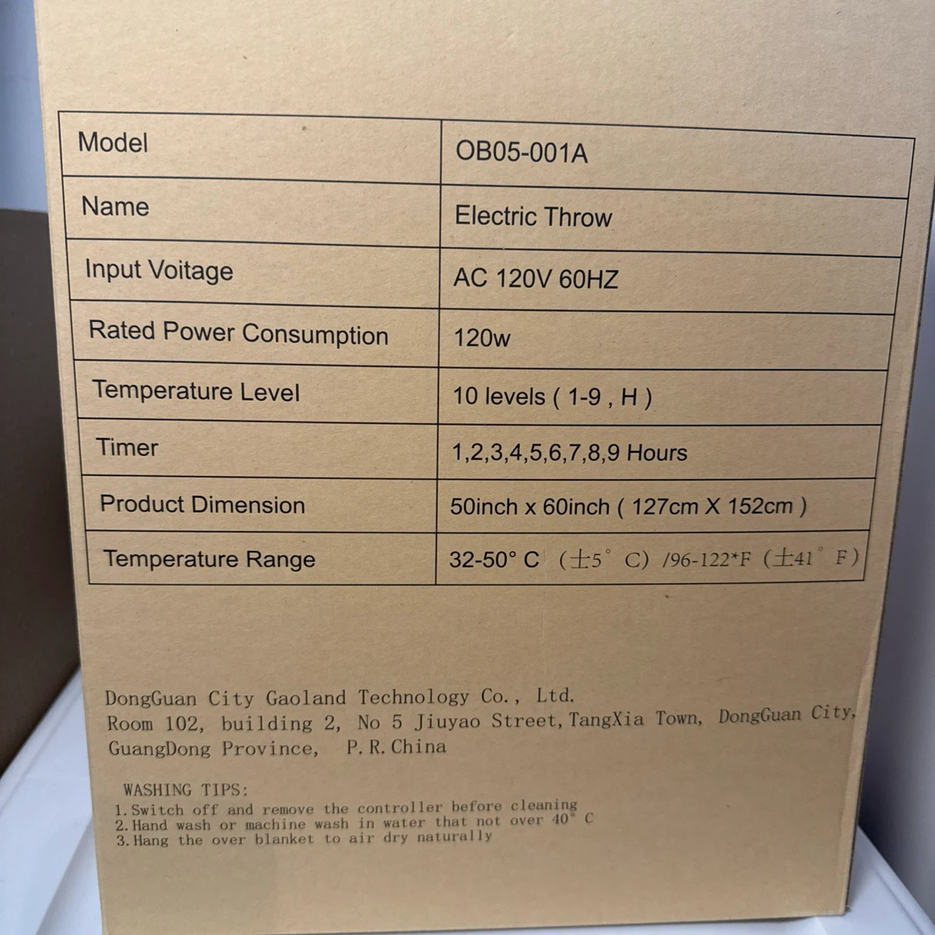 Qoosea Electric Throw Blanket 50"x60" - photo 2