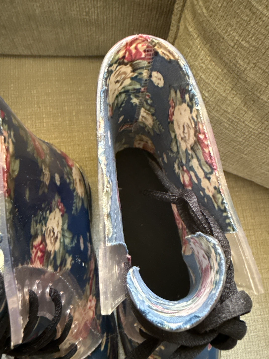 Chemistry Floral Lace Up Rain Boots - photo 4