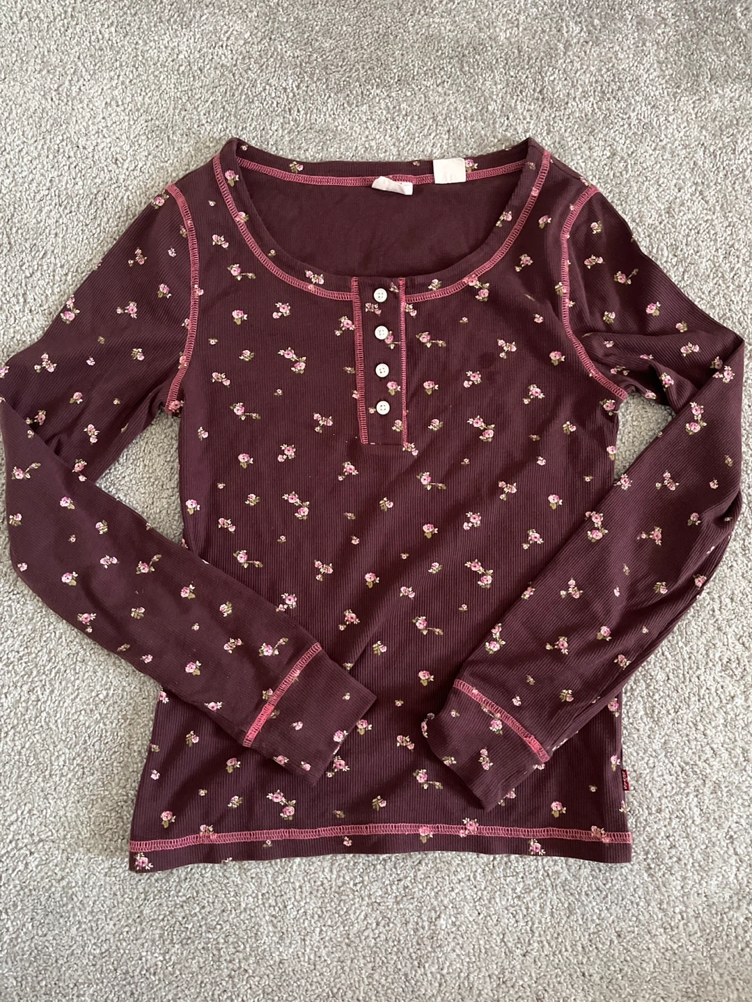 Levi's Thermal Henley Long Sleeve Shirt - XS