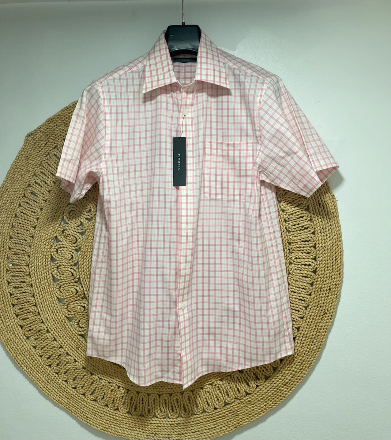 Nexus Short Sleeve Checked Shirt Size 16