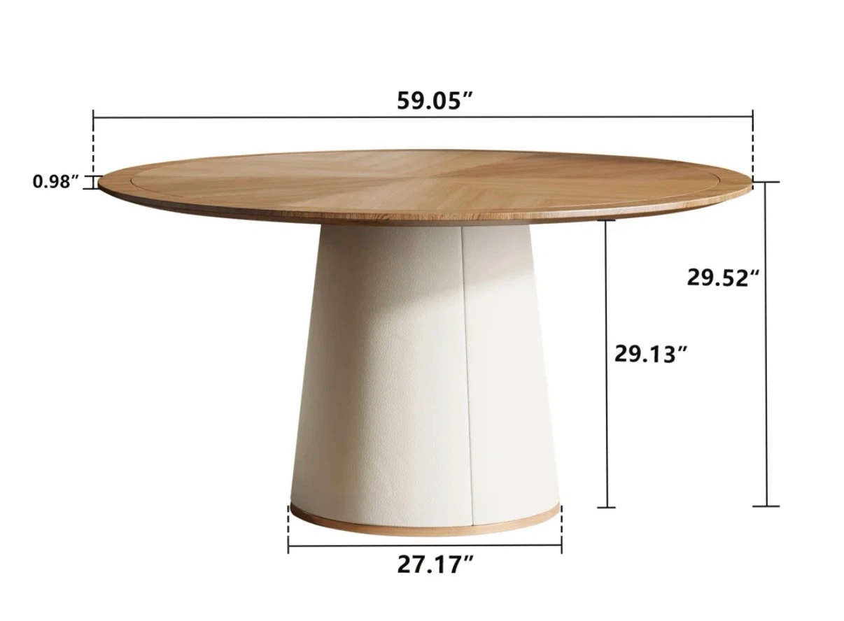Modern round dining table for 4-6 people - photo 3