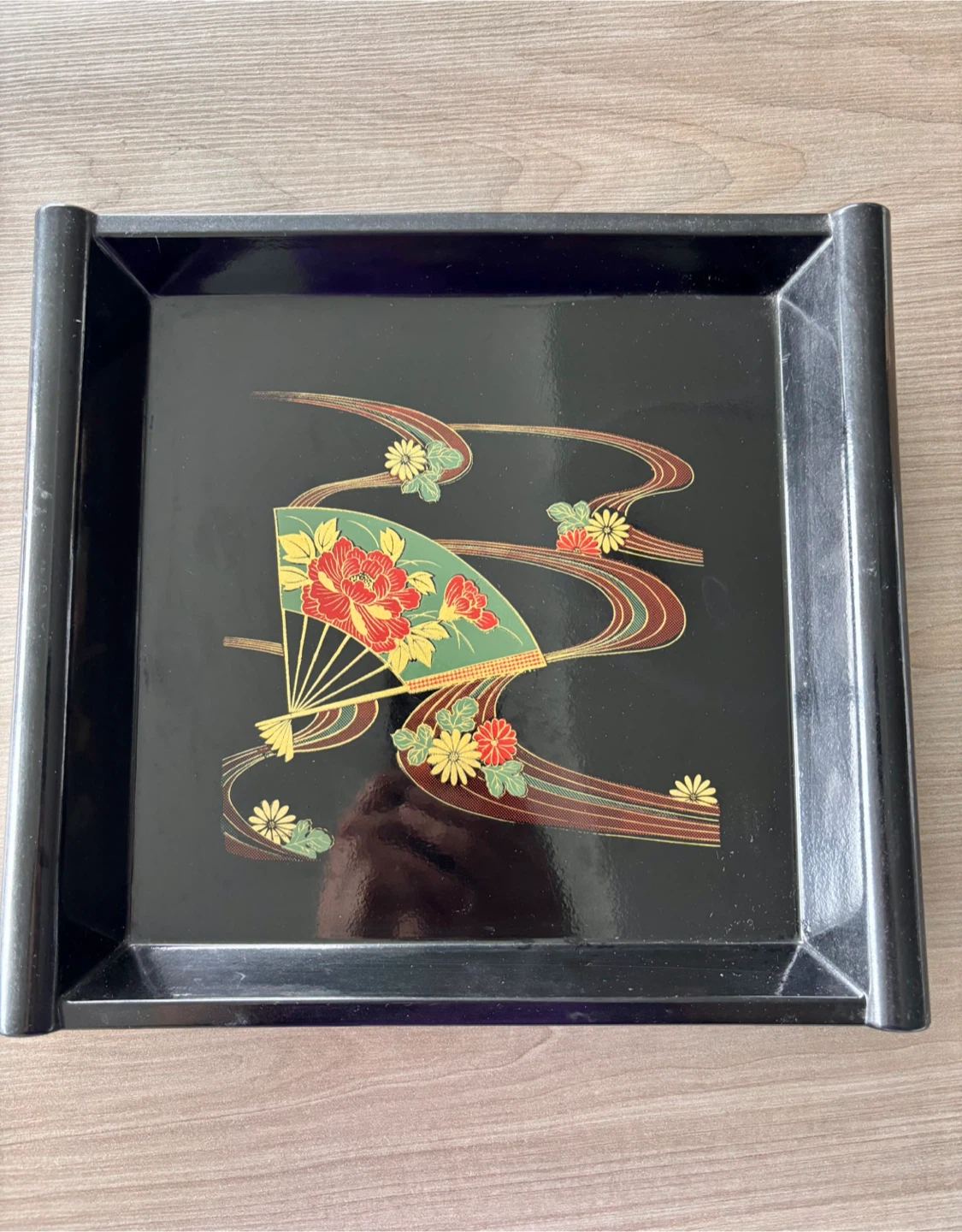 Decorative Tray with Fan Design - photo 2