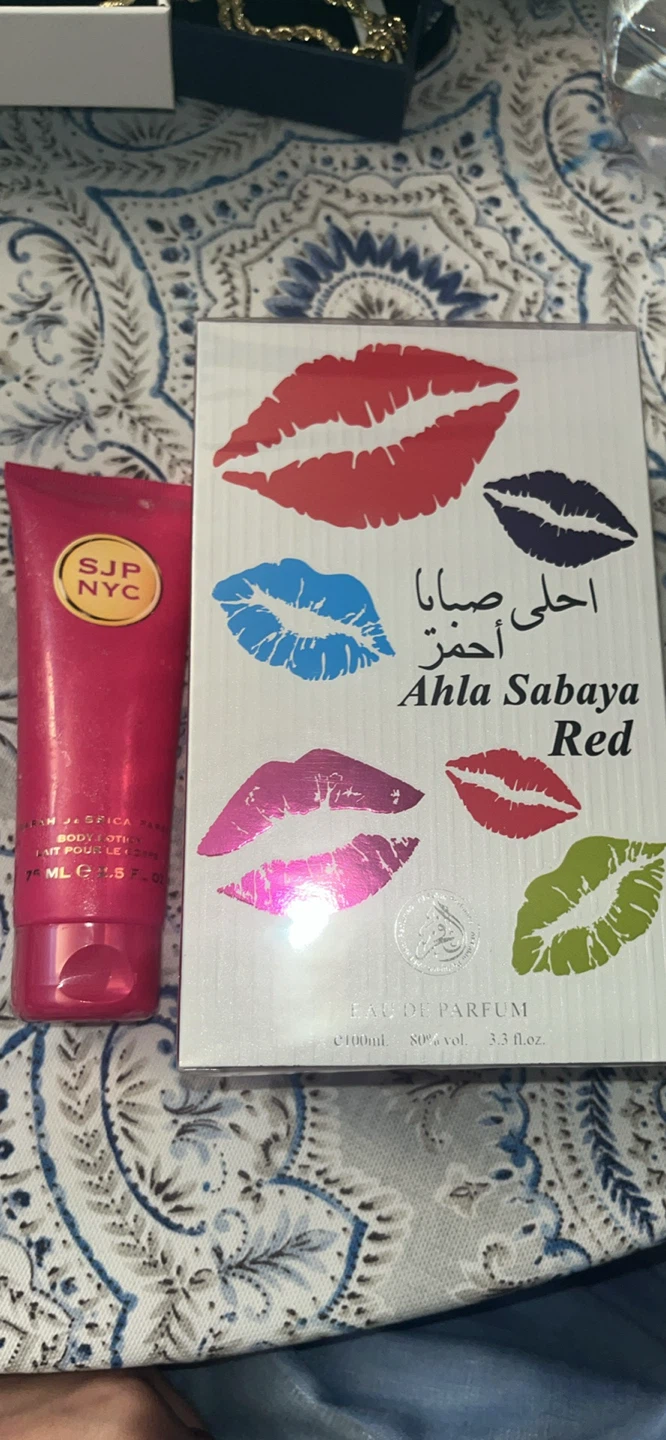 Ahla Sabaya Red Eau de Parfum and Body Lotion Set