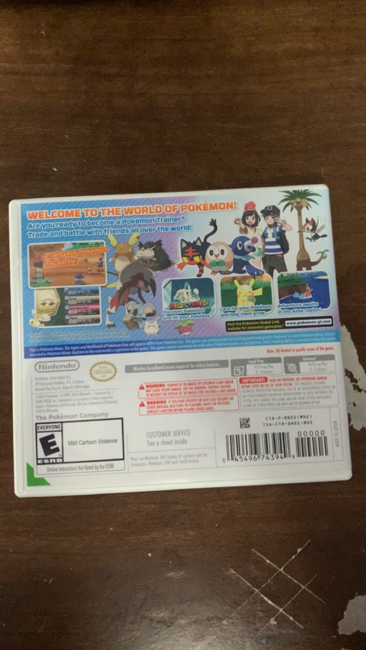 Nintendo 3DS Pokémon Moon Game - photo 2