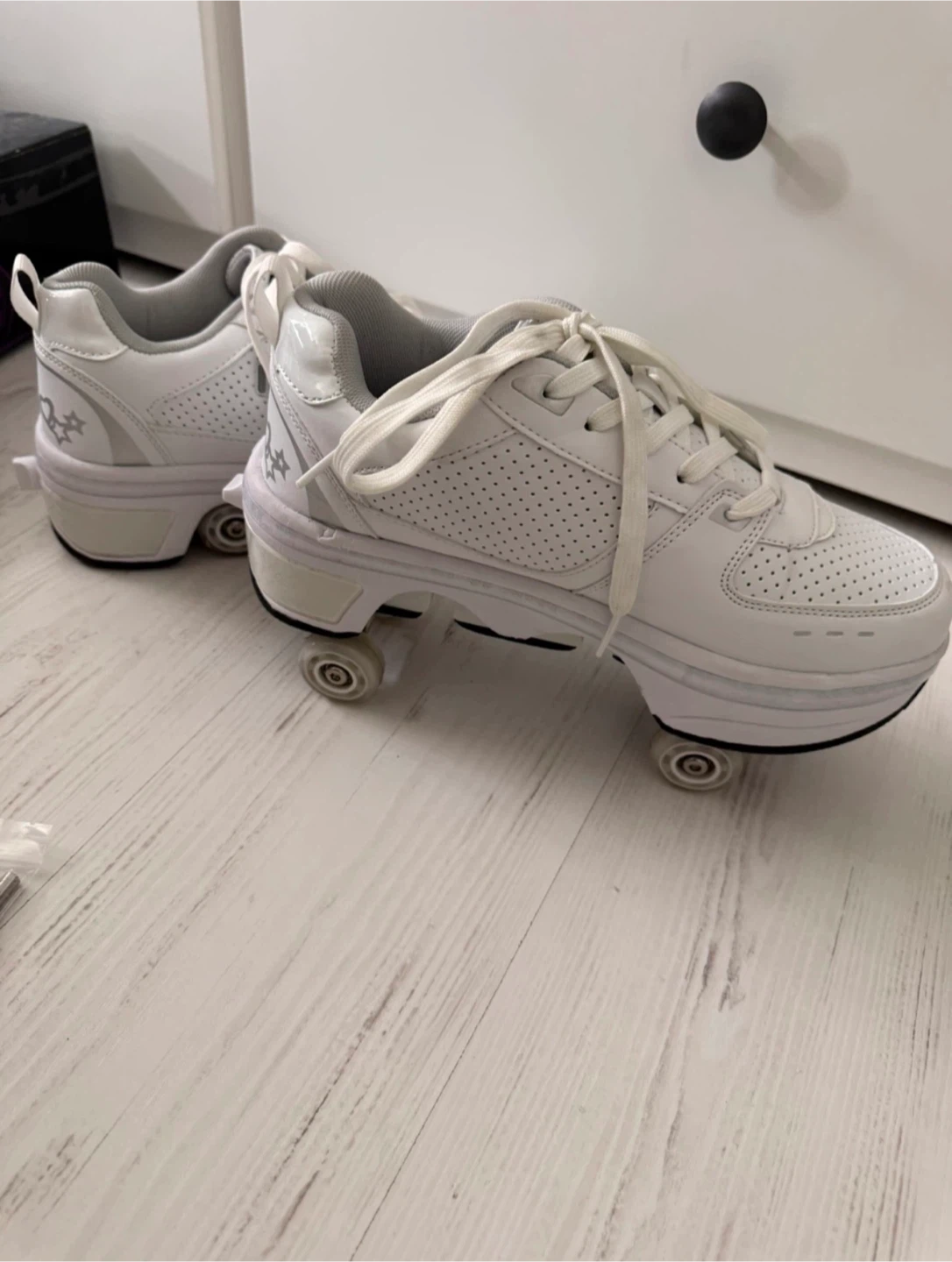 Kick Speed Roller Skate Shoes White/Silver EUR 38 - photo 5