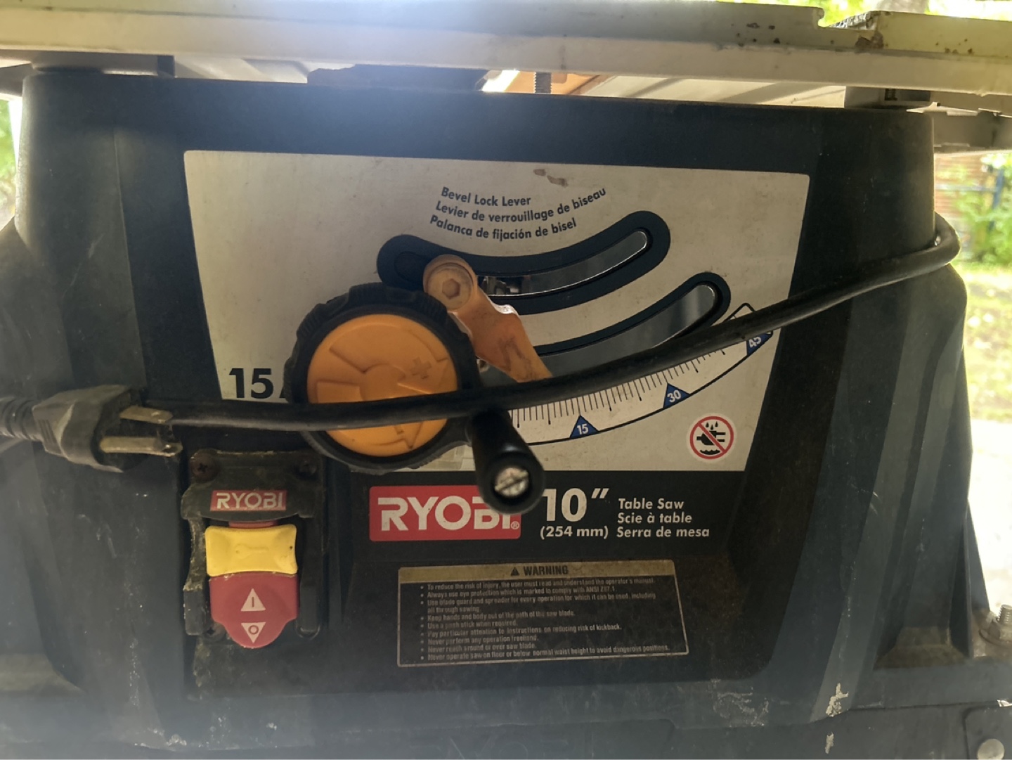 Ryobi 10" Table Saw