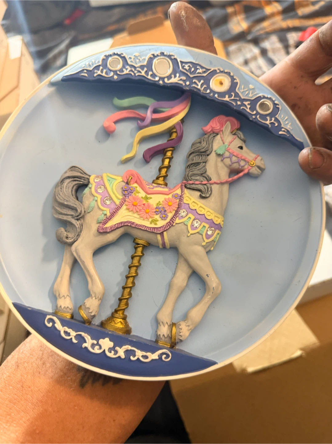Carousel Horse Decorative Plate - photo 2