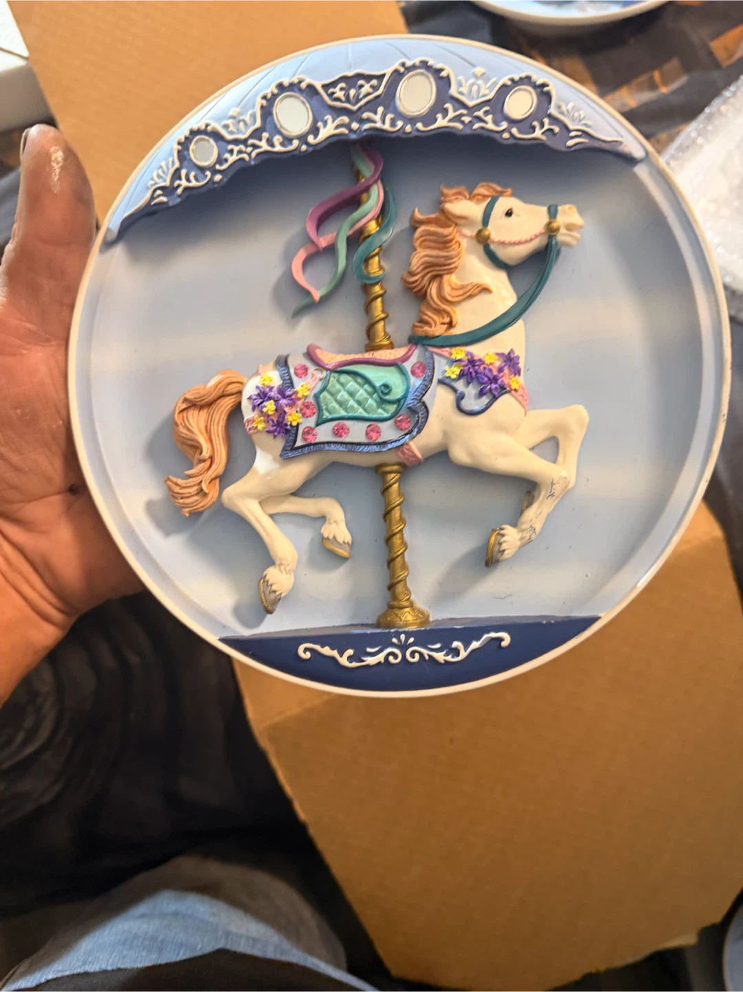 Carousel Horse Decorative Plate - photo 3