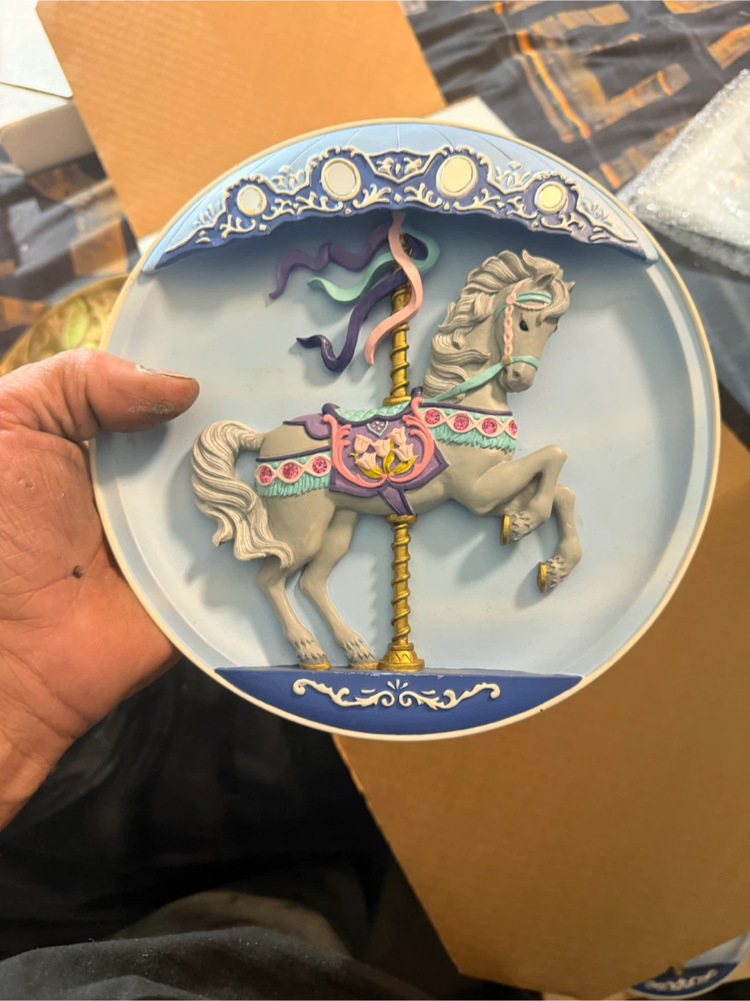 Carousel Horse Decorative Plate - photo 4