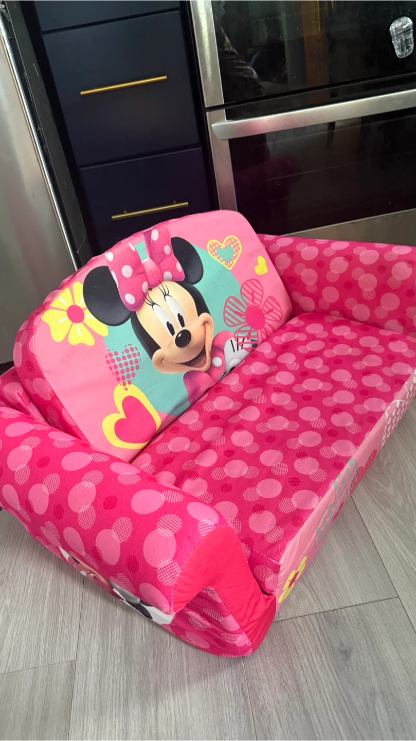 Disney Minnie Mouse Toddler Flip Open Sofa checks more pictures - photo 2