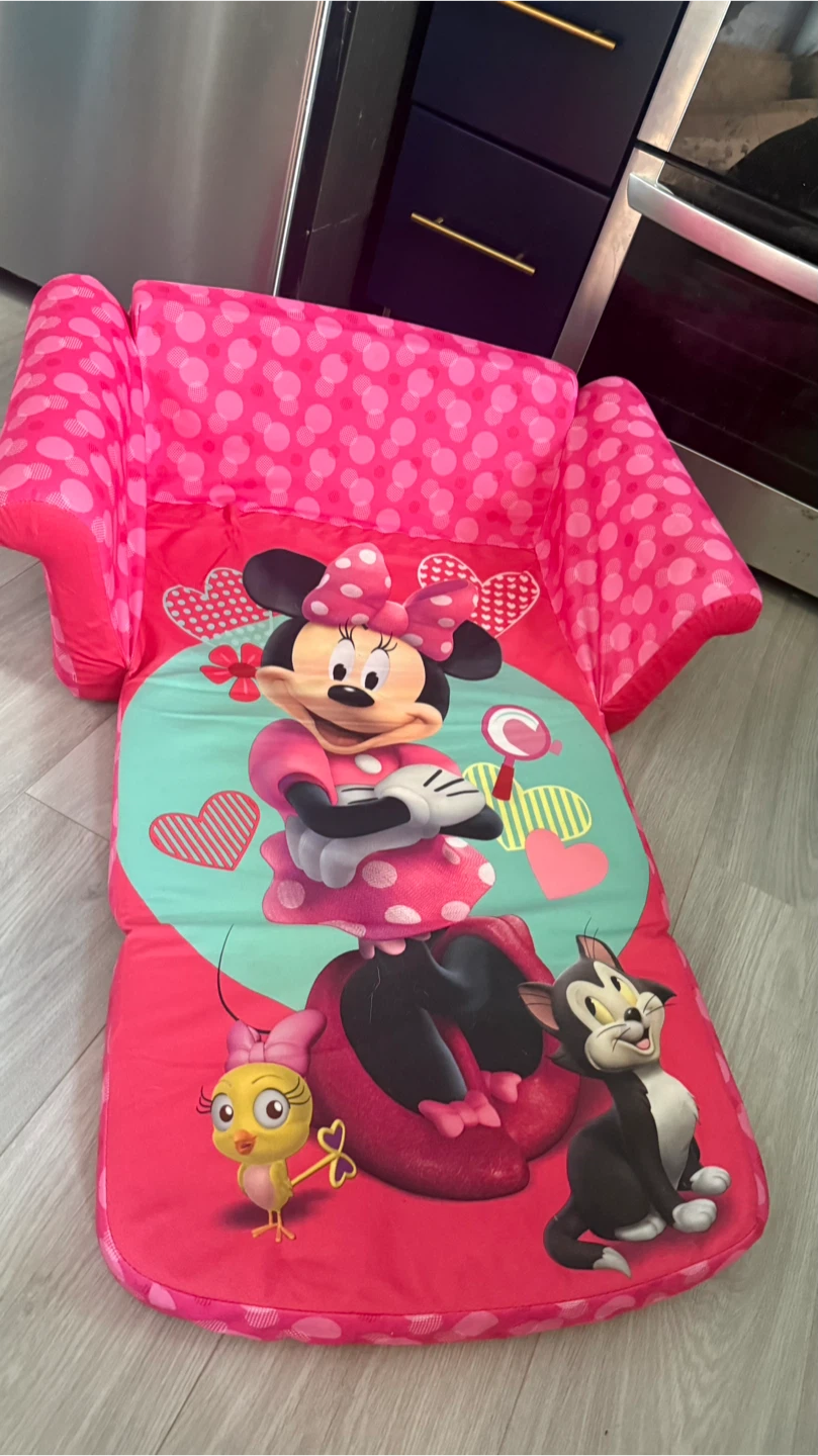 Disney Minnie Mouse Toddler Flip Open Sofa checks more pictures - photo 3