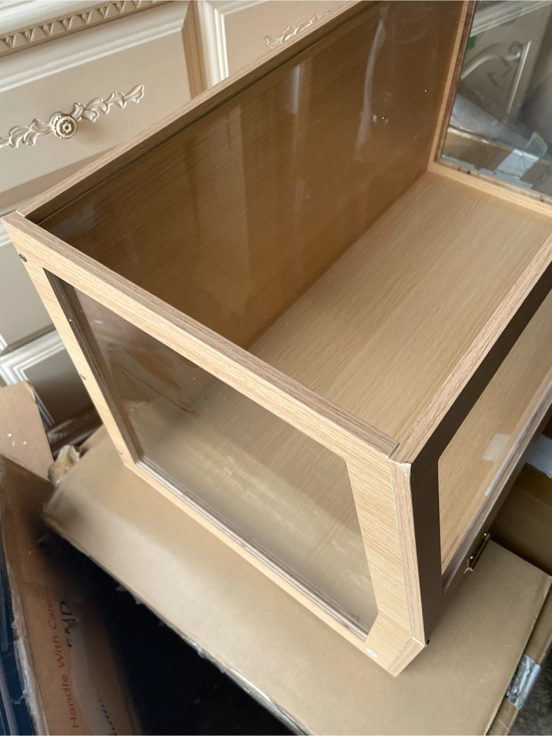 Wooden and Tempered Glass Terrarium - photo 4
