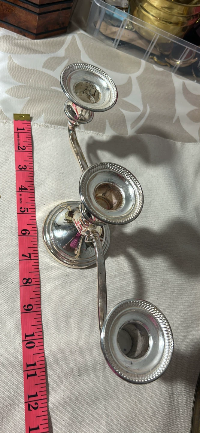 Silver-tone Candelabra - photo 2