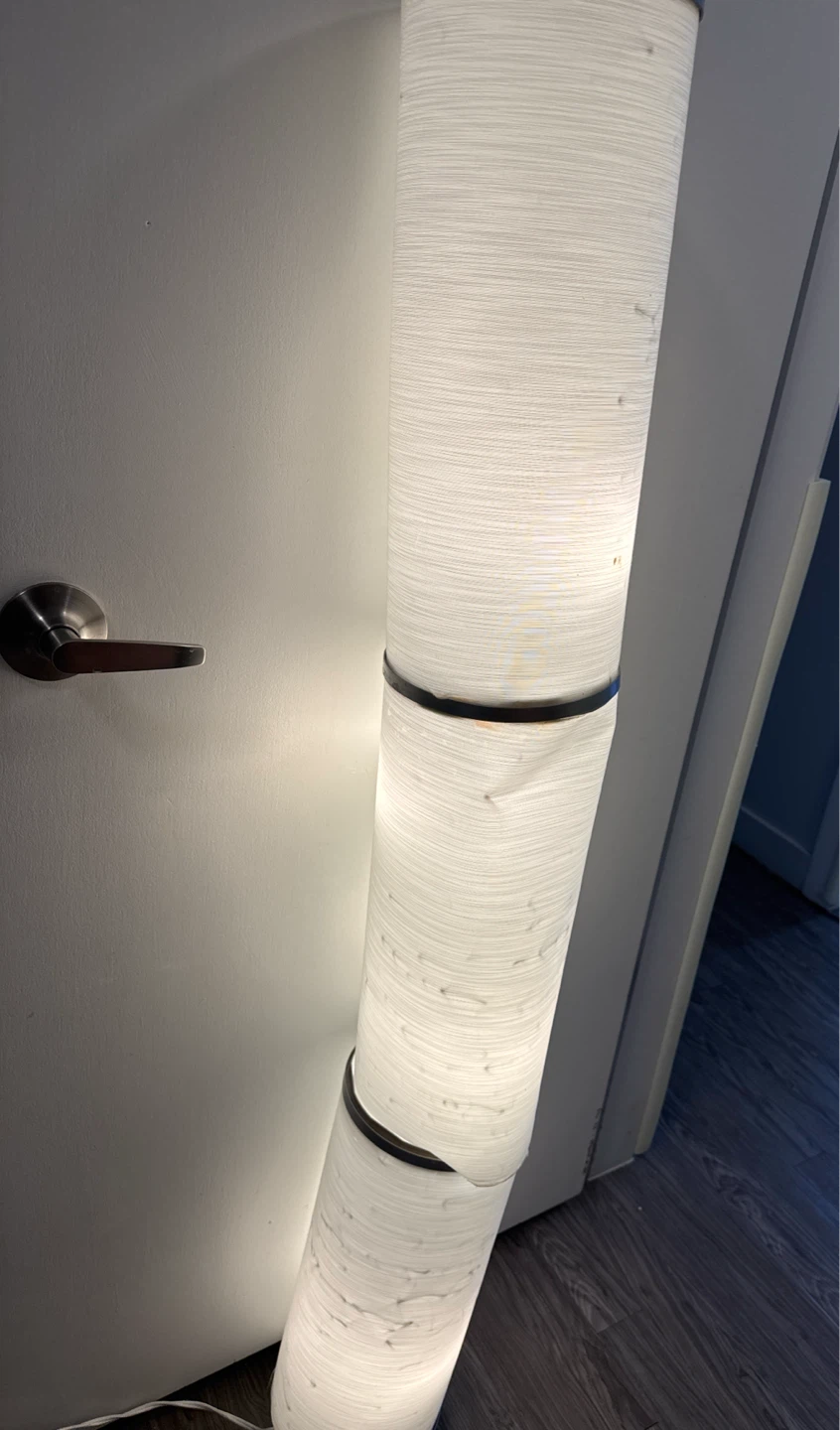 White Cylinder Floor Lamp - photo 2