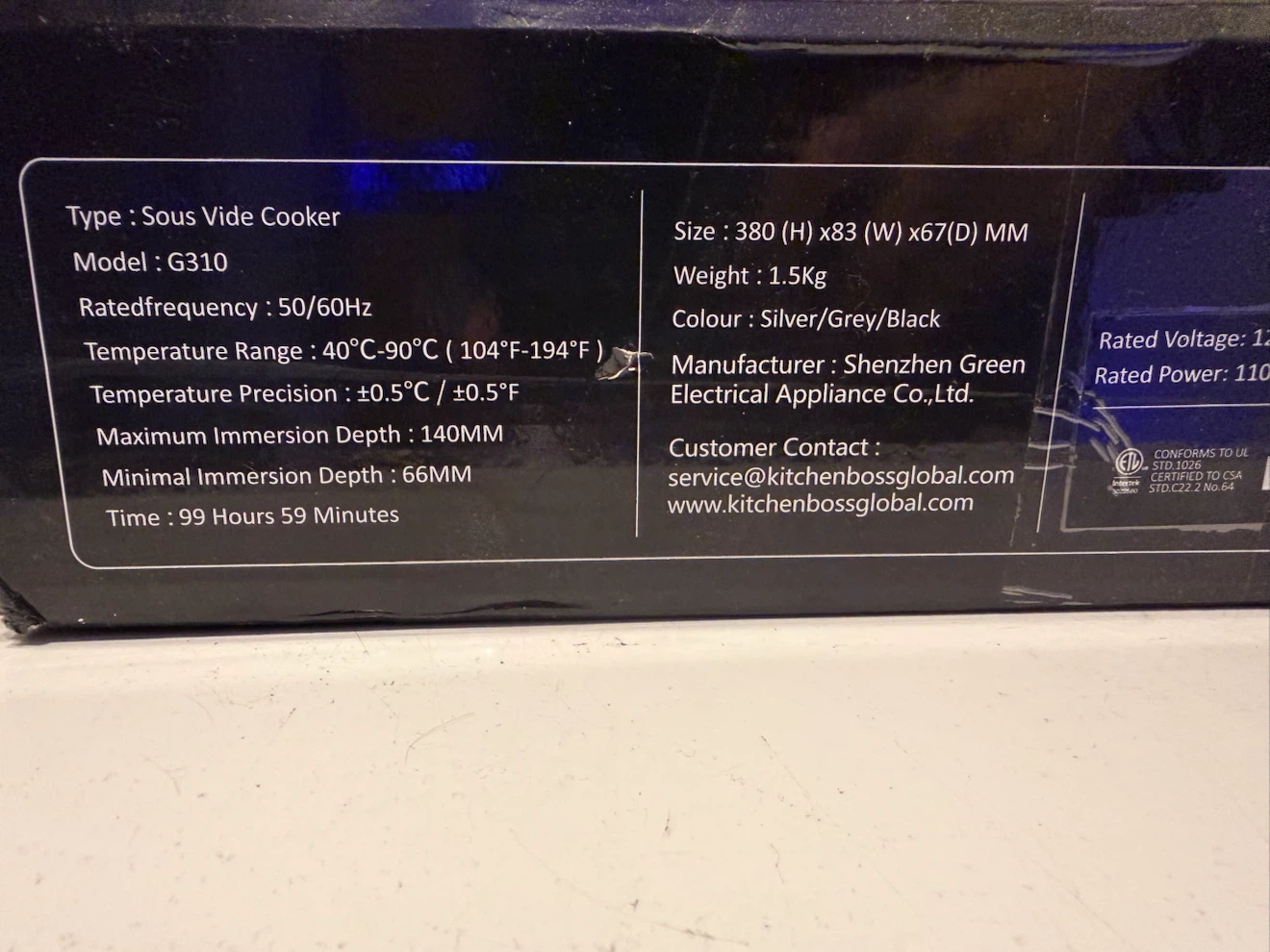 KitchenBoss Sous Vide Cooker G310 - photo 3