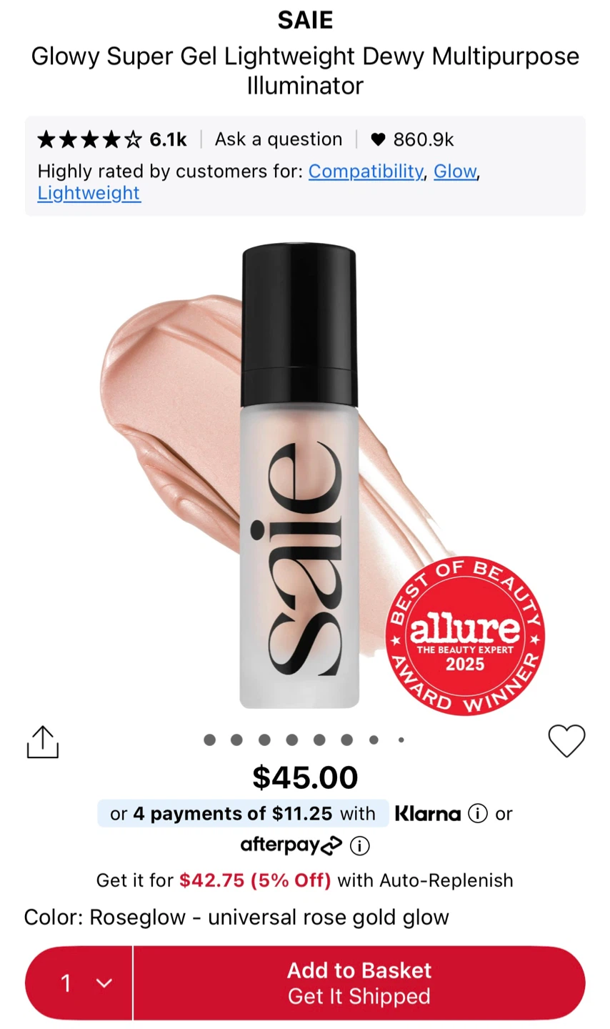 🆕 SAIE Glowy Super Gel Multipurpose Illuminator - Roseglow - photo 4
