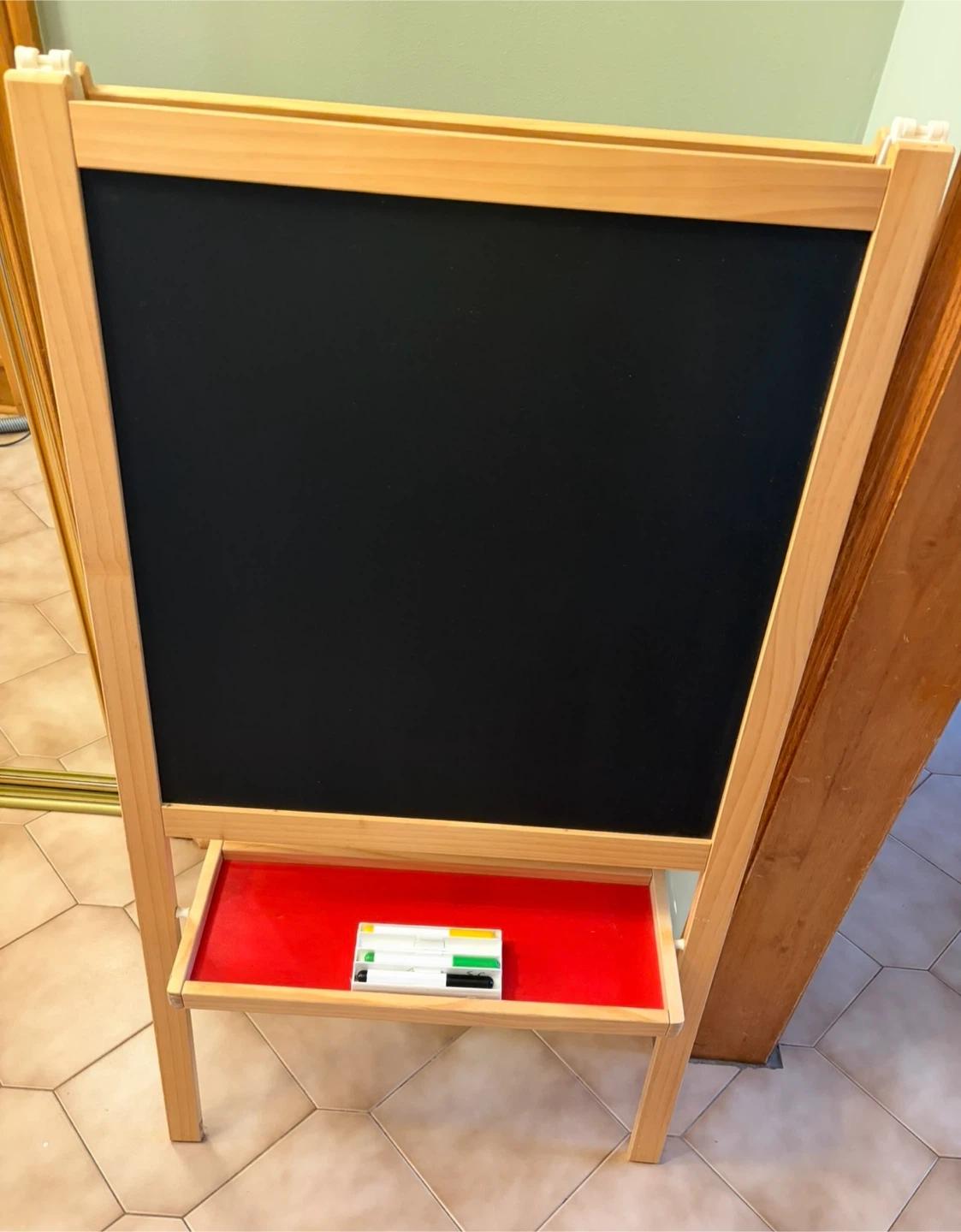 Ikea Wooden Double-Sided Easel for kids - photo 3