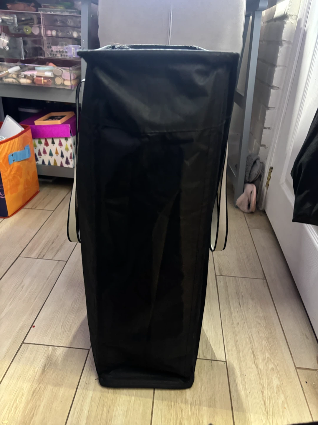 Black Laundry Hamper with Handles - photo 2